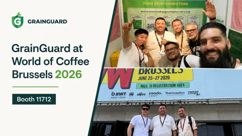 GrainGuard verbindet sich mit der globalen Kaffee-Community auf der World of Coffee Brussels 2026