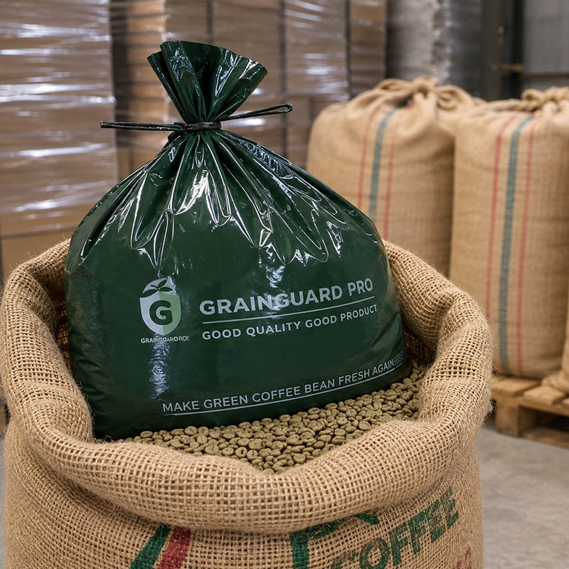 Hermetische Juteeinlage für Kaffeebohnen