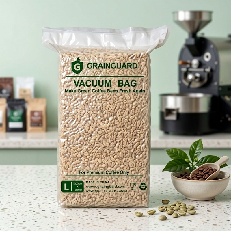 Vakuumbeutel für grüne Kaffeebohnen